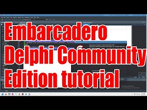 Embarcadero Delphi Community Edition tutorial - how to install and use - October 2025 - 8c855a12