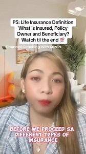 P5: Life insurance Terms and Definition #Insured #beneficiary #policyowner #insuranceducation #loans #payLoan #parents #breadwinners #estatetax #estateplanning #LifeInsurance101 #pamana #inheritance #TalkToFinancialAdvisorNow #FinancialAdvisor #UnitManager #FinancialCoachingWithKrizzia | Financial Coaching With Krizzia | Facebook