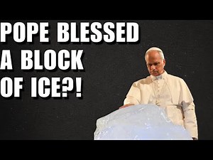 Pope Blesses a Block of Ice — Climate Worship
