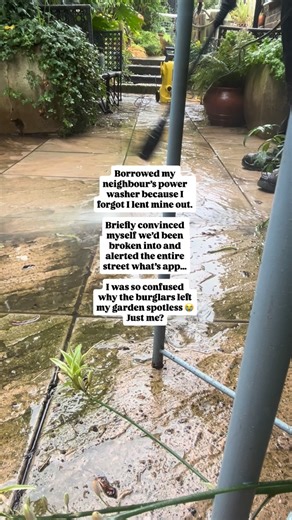 Garden Design & Project Management on Instagram: "Brain fog is REAL. Even while I was complaining to my friend about the “theft” she just calmly said, “You gave it to me, remember?” Cue a very slow… oh yeah My house is like Fort Knox and I still convinced myself tidy burglars had been! @catford_in_the_house I hope it was useful 🤗🥰🤣"