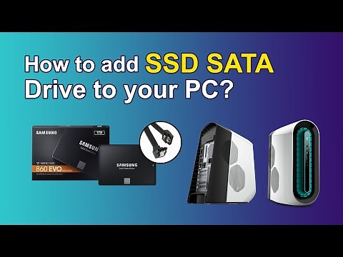 How to Add/Upgrade/install an SSD SATA Drive to Alienware R11 Aurora or any other PC? Quick and Easy