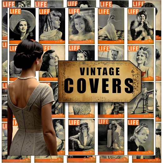 1940s Women Magazine Covers, Vintage Ephemera (digital Download) - Etsy Canada