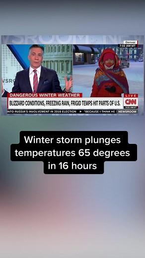 A 37-degree drop in temperature over one hour at Denver International Airport is preliminarily the biggest ever recorded on site as winter storm hits millions #cnn #news #denver