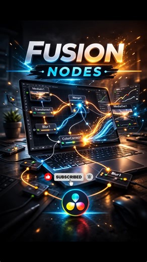 🚀Fusion Magic in 15 Seconds | DaVinci Resolve Short