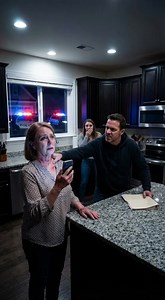 My son grabbed my throat, squeezing tighter as he screamed, ‘Obey me, you useless old woman! Go cook my dinner right now!’ His wife just stood there, laughing at me. In that moment, I knew I couldn’t endure it any longer. So I decided to teach him a lesson he would never forget… My son’s fingers closed around my throat like a clamp, pinning me against the kitchen cabinet as his face twisted with rage. “Obey me, you useless old woman!” Brandon screamed. “Go cook my dinner—right now!” Air scratche