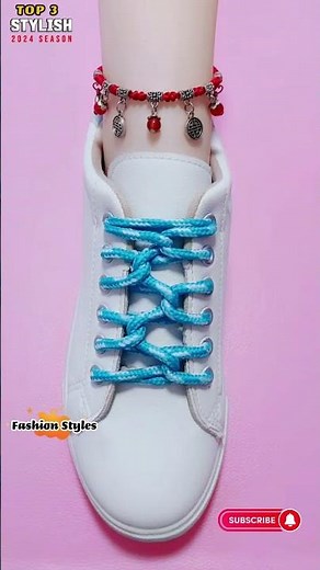 Top 3 Fast & Easy Shoelace Styles 👟 #shoes #shoelaces