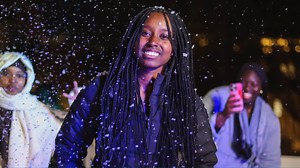 As the first day of classes wrapped up Wednesday night, Emory students on the Atlanta campus bundled up and braved the freezing cold for a magical event: First Snow! Hosted by Dooley After Dark, Student Involvement, Leadership, and Transitions (SILT) and Campus Life, it was a winter wonderland with toasted marshmallows, ice skating, sledding, artificial snow, and even a giant snow globe for the perfect photo op! Thanks to Alex Minovici '25 for capturing the snowy fun! | Emory University