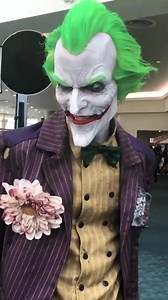 Arkham Asylum Joker created by Cinema Makeup School at Comic Con 2017 on model Strange Dave. | Cinema Makeup School