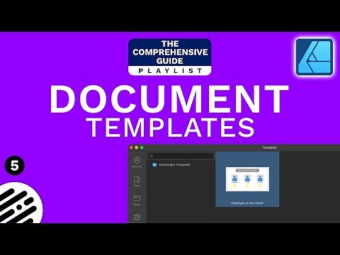 Affinity Designer Tutorial: Create Custom Templates
