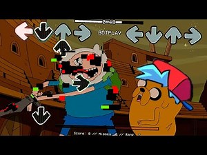 FNF Pibby Corrupted hero be like in finn and jake adventure time