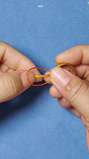 Ring knitting tutorial#Hand #Jewelry #DIY #Handmade #Handwork #Red rope knitting#Hand rope knitting#Accessories matching#