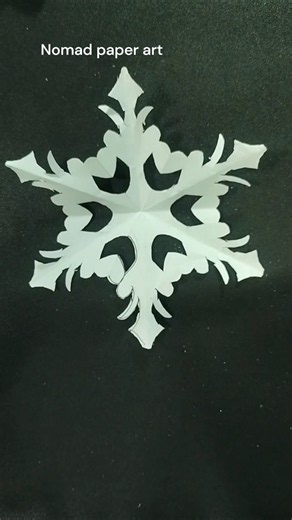 Paper 📄 cutting ✂️ snowflake ❄️ 252 #shorts #viralshorts #papercraft #craft #diy #art #drawing