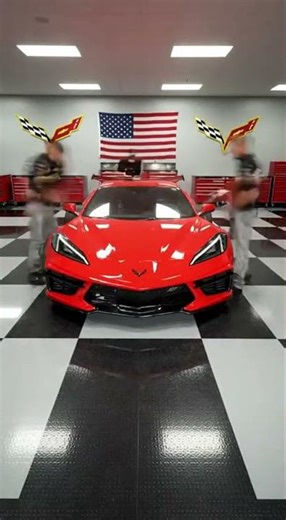 Torch Red Chevrolet Corvette C8 Z06 Restoration #cars #restoration #shorts