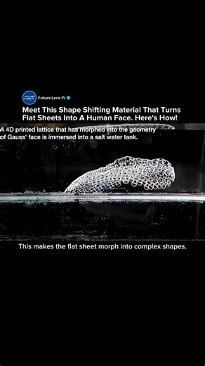 This Flat Material Transforms Into a Human Face Using Only Heat #materials #science #tech #shorts