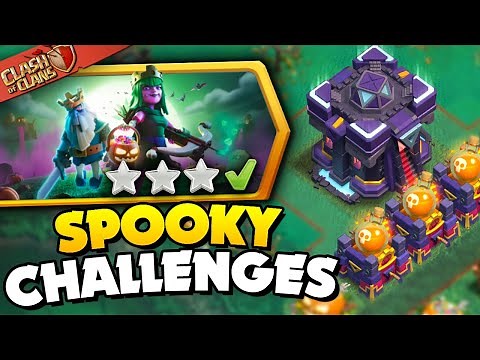 Easily 3 Star the Spooky Challenges (Clash of Clans)