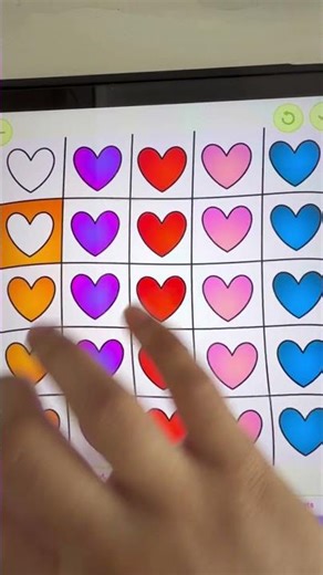 ASMR heart coloring ❤️🧡 #asmr #satisfyingvideo #coloring #art#shorts #relaxing #drawing #boss