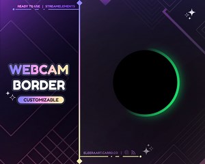 Widget Webcam Border Rainbow RGB / Personnalisable / Twitch - Streamelements OBS - Etsy France