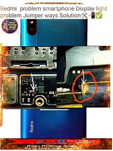 Redmi problem smartphone Display light problem Jumper ways Solution🛠️📲✅ravi