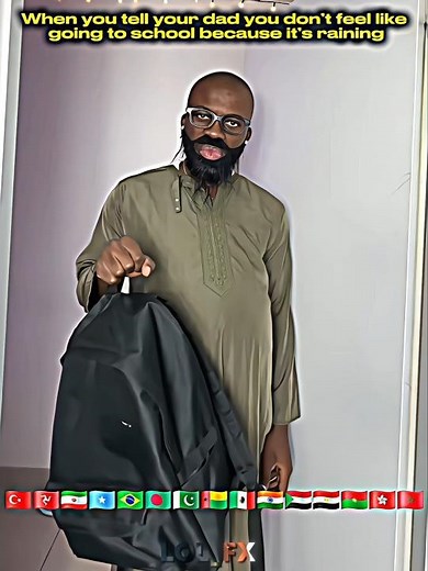 When you tell your dad you don’t feel like going to school because it’s raining #rain #dad #mood