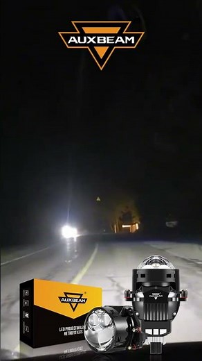 Auxbeam® Universal Retrofitting 3-inch 136W Double Hyperboloid Bi-LED Projector Lens Headlight