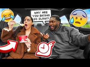 Eating In SLOW MOTION Prank On Husband! *HILARIOUS*