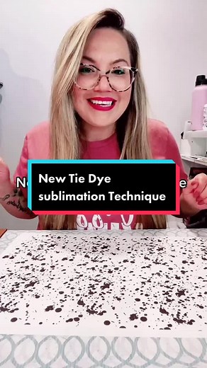 Trying out new tie dye sublimation technique #LEARNONTIKTOK #TIKTOKPARTNER #sublimationtips #diycrafts
