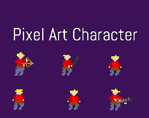 Charater Pixel Art by LucaPixel