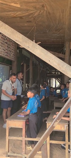 Kids learning English in Cambodia