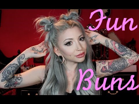 Half-Up Space Buns Hair Tutorial (With Extensions)