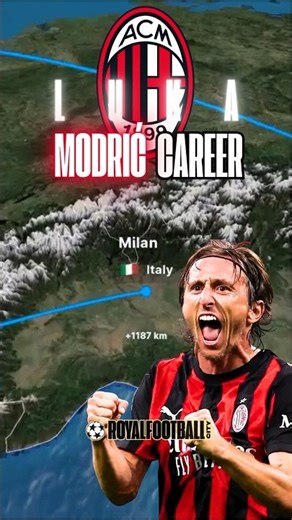 Luka Modrić Career 🇭🇷 #modric #lukamodric #croatia #realmadrid #acmilan #ballondor #championsleague