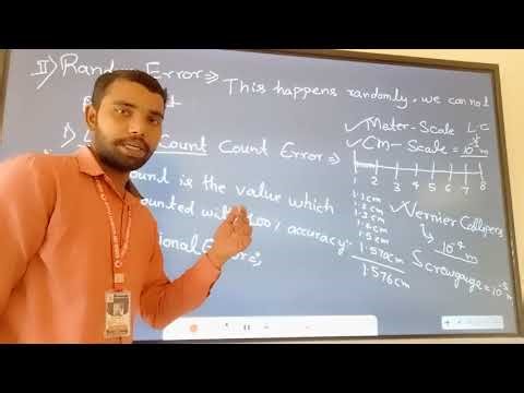 Random error (Least Count, Observational Error)#education #physics