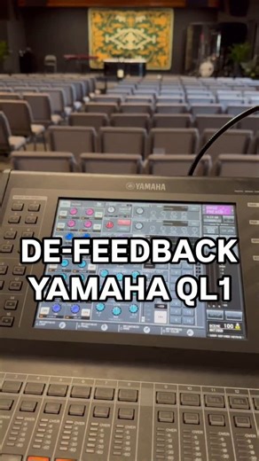 ALPHA SOUND on Instagram: "How to patch De-Feedback into a Yamaha QL1."