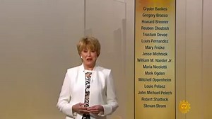 This week, a number of people who have worked for "Sunday Morning", you can see their names behind me, are retiring. We celebrate them for their hard work and dedication https://cbsn.ws/2K61zek | CBS Sunday Morning