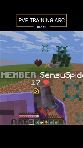 Training Minecraft PvP #shorts #minecraft