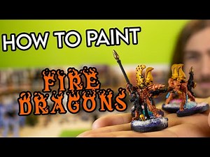 How to Paint Aeldari's Aspect Warriors : Fire Dragons
