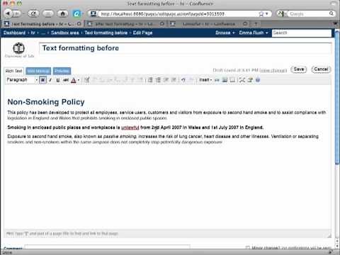 How to change text color in Atlassian's Confluence Wiki - Confluence Training by Adaptavist