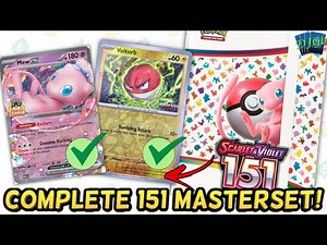 Pokémon 151 MASTER SET 100% Complete! (For Now...)