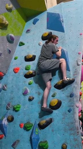 Couldn't stick this Crux! #bouldering #climbing #indoorbouldering #crux #climber #shorts #shortvideo