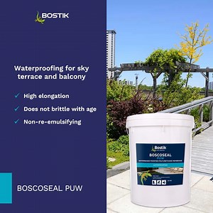 Terrace and balconies are exposed to rain that’s why you have to make sure you’re using the right waterproofing product. Choose Bostik Boscoseal PUW! Check out our website to know more about Bostik’s Waterproofing products: https://www.bostik.com/malaysia/en/catalog/product/construction/apac/malaysia/product-boscoseal-puw/ | BOSTIK