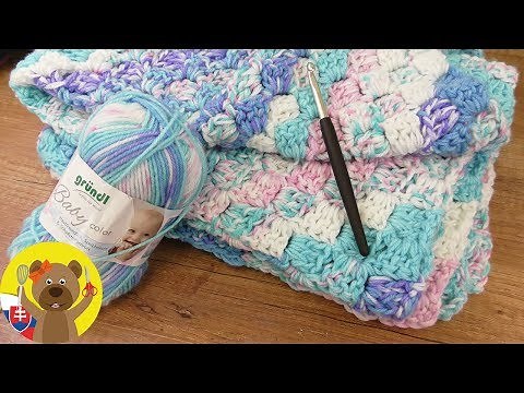 Háčkovaná deka návod | Ako uháčkovať deku | Háčkovaná deka pre bábätko | Háčkovaná detská deka