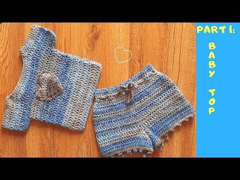 Crochet Baby Set | Part 1 : How To Crochet a Baby Top (0-3 months) | Beginner Friendly