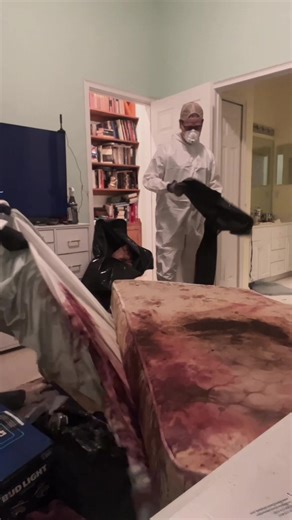 This is real crime scene cleanup — and no two scenes are ever the same. This one was… special. Everything was soaked in blood, every surface contaminated — and then we found a little surprise hiding under the bed that could’ve seriously hurt someone if it wasn’t handled correctly. Biohazards, contamination, infection risks… that’s the obvious part of this job. The hidden hazards? Those are the fun surprises nobody tells you about. So yeah — stay safe out there. And maybe think twice before reach