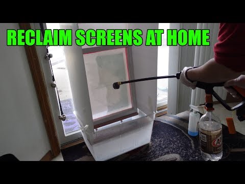 Making a DIY screen washout booth