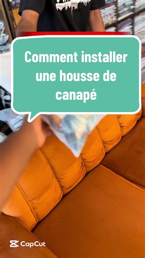Comment installer une housse de canapé ? #benintiktok🇧🇯 #houssecanapé