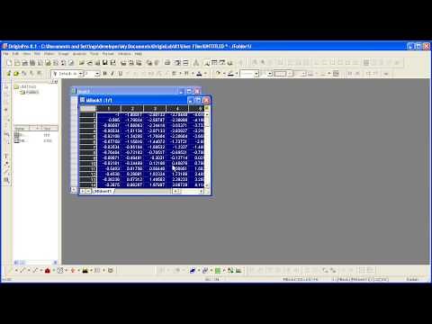 Graphing: Origin: Contour Plots and Color Mapping Part 1 - Create Contour Plot from a Matrix