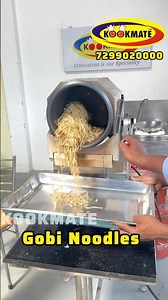 Gobi Noodles Making In Automatic Table Top Fried Rice Machine |Wokie Automatic Cooking System