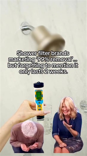 Don’t settle for mediocracy. Most shower filters claim to remove 99% of chlorine…but what they don’t tell you is that their effectiveness drops to less than half in as little as 2 weeks. We’ve lab tested the leading shower filter brands and the performance drop is steep. What starts as “okay” chlorine reduction quickly falls to almost nothing, which means your skin and hair go right back to being exposed to chlorine, chloramine, and heavy metals that cause dryness, irritation, breakouts, brassin