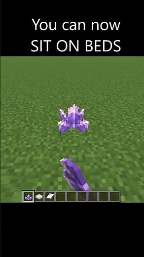 You Can Now SIT ON BEDS in Minecraft with Cushions - #minecraftsnapshot #minecrafttutorial