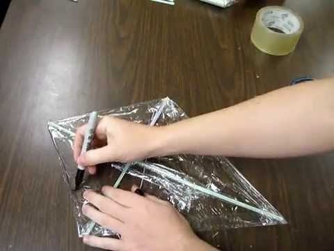 How to Make a Kite- out of house hold items