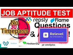 Aptitude Test For Data Analytics | Relevel By UnAcademy #Amplitudetest #Dataanalytics